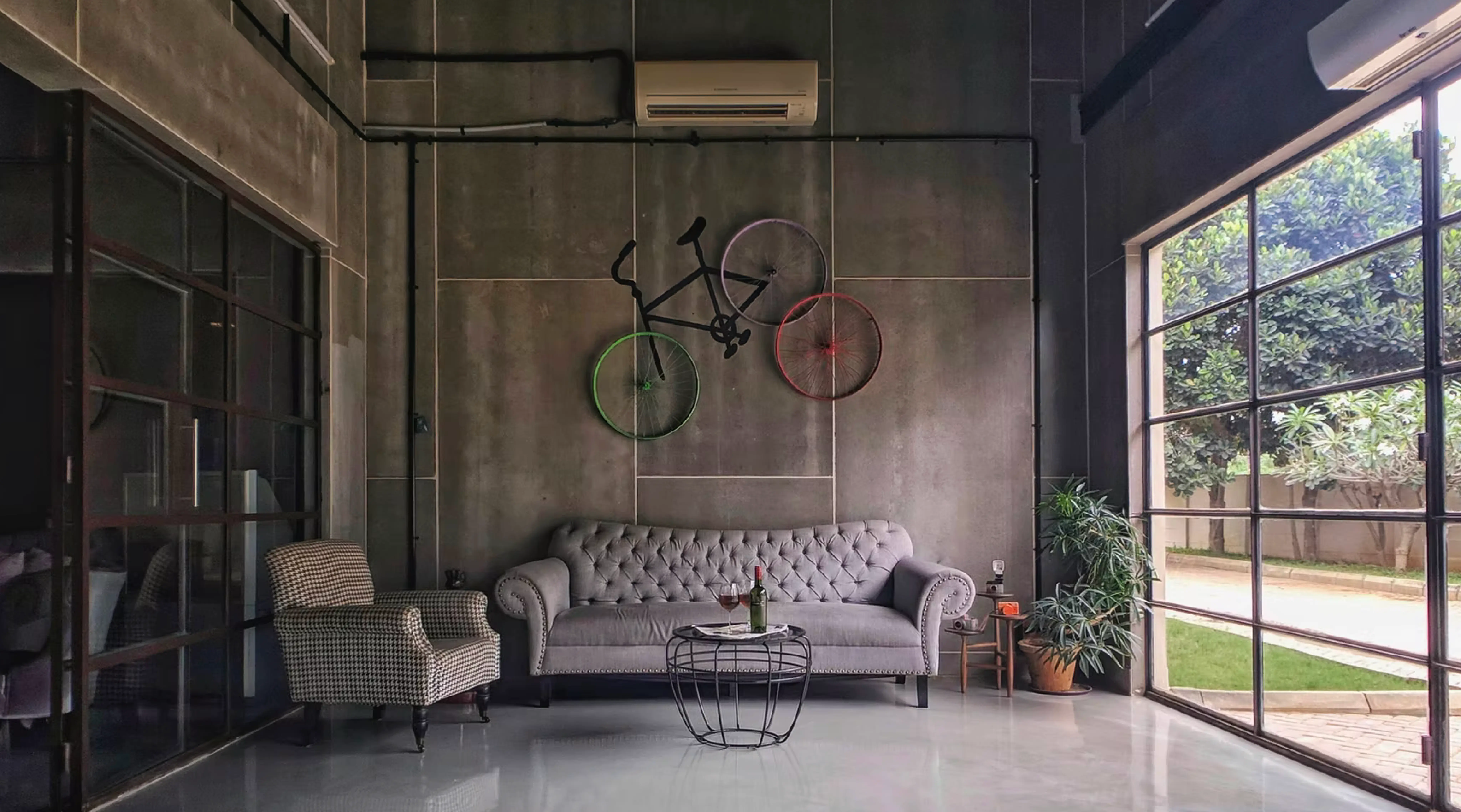 Empty studio space with natural light, ready to be listed as an hourly rental in Bangalore